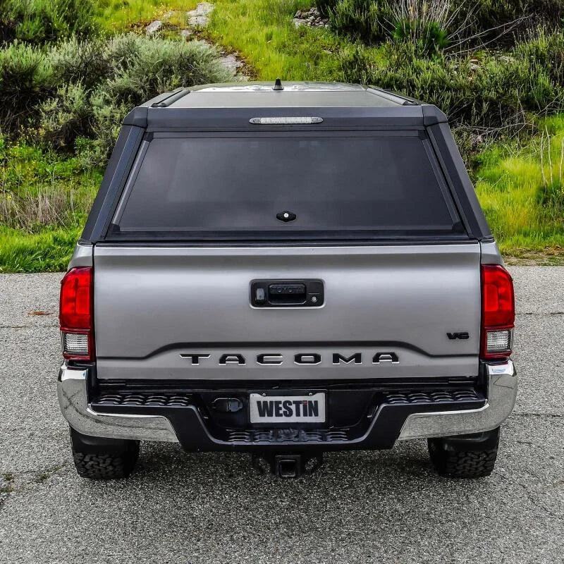 Westin EXP Truck Cap COMPLETE KIT A + BS (16-23 Toyota Tacoma 6ft. Bed) - Installation View