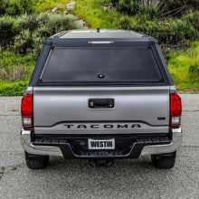 Load image into Gallery viewer, Westin EXP Truck Cap COMPLETE KIT A + BS (16-23 Toyota Tacoma 6ft. Bed) - Installation View
