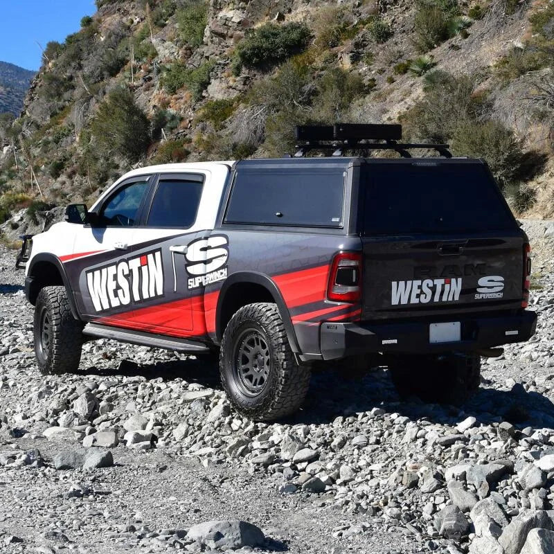 Westin EXP Truck Cap COMPLETE KIT A + BS (19-25 RAM 1500 5.7ft. Bed Excl. Classic) - Black - Additional View 5