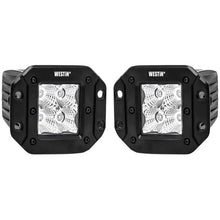 Load image into Gallery viewer, Westin FM4Q 3W Osram w/mounting hardware and pigtail connectors (set of 2) - Black - Main Product View