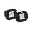 Load image into Gallery viewer, Westin FM4Q 3W Osram w/mounting hardware and pigtail connectors (set of 2) - Black - Side View