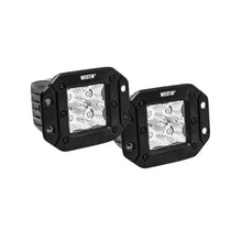 Load image into Gallery viewer, Westin FM4Q 3W Osram w/mounting hardware and pigtail connectors (set of 2) - Black - Side View