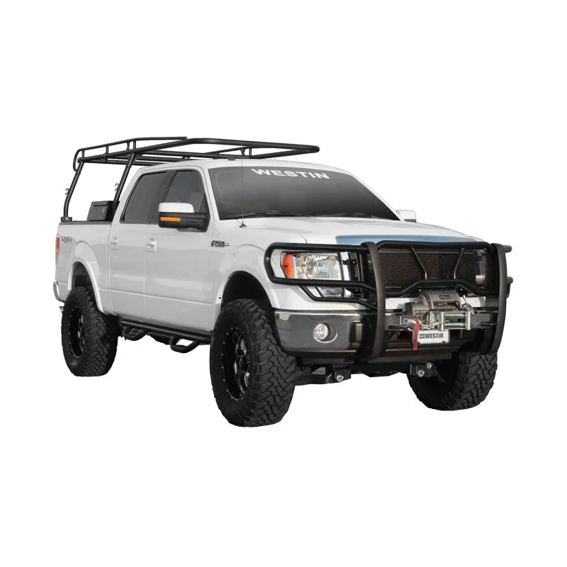 Westin Ford F-150/F-150 XL SSV 09-14 HDX Winch Mount Grille Guard - Side View