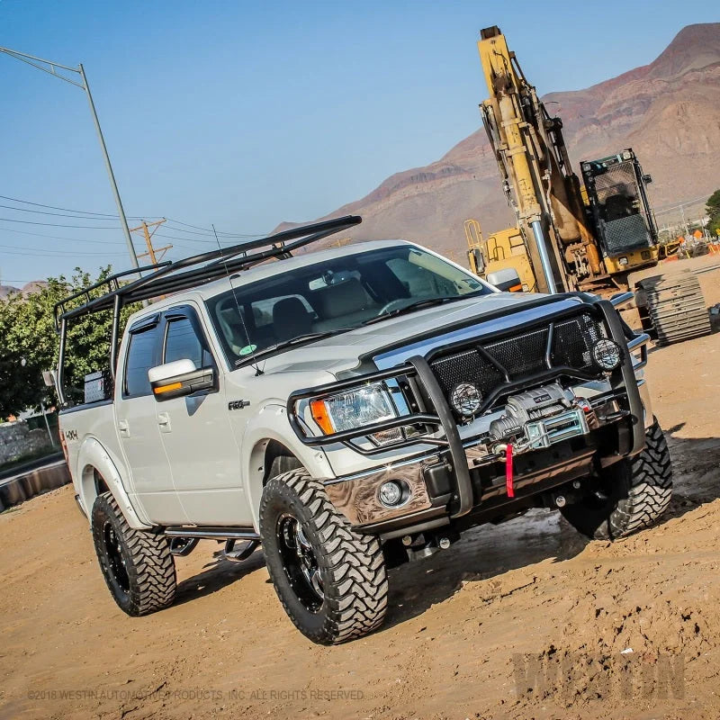Westin Ford F-150/F-150 XL SSV 09-14 HDX Winch Mount Grille Guard - Installation View