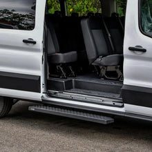 Load image into Gallery viewer, Westin Ford Transit Van 150/250/350 (Single 54in Pass Door) Grate Steps Running Boards - Tex. Blk - Additional View 5