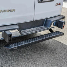 Load image into Gallery viewer, Westin Ford Transit Van 150/250/350 (Single 54in. Pass Door) Grate Steps Running Boards - Tex. Blk - Back View