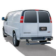 Load image into Gallery viewer, Westin Ford Transit Van 150/250/350 (Single 54in. Pass Door) Grate Steps Running Boards - Tex. Blk - Installation View
