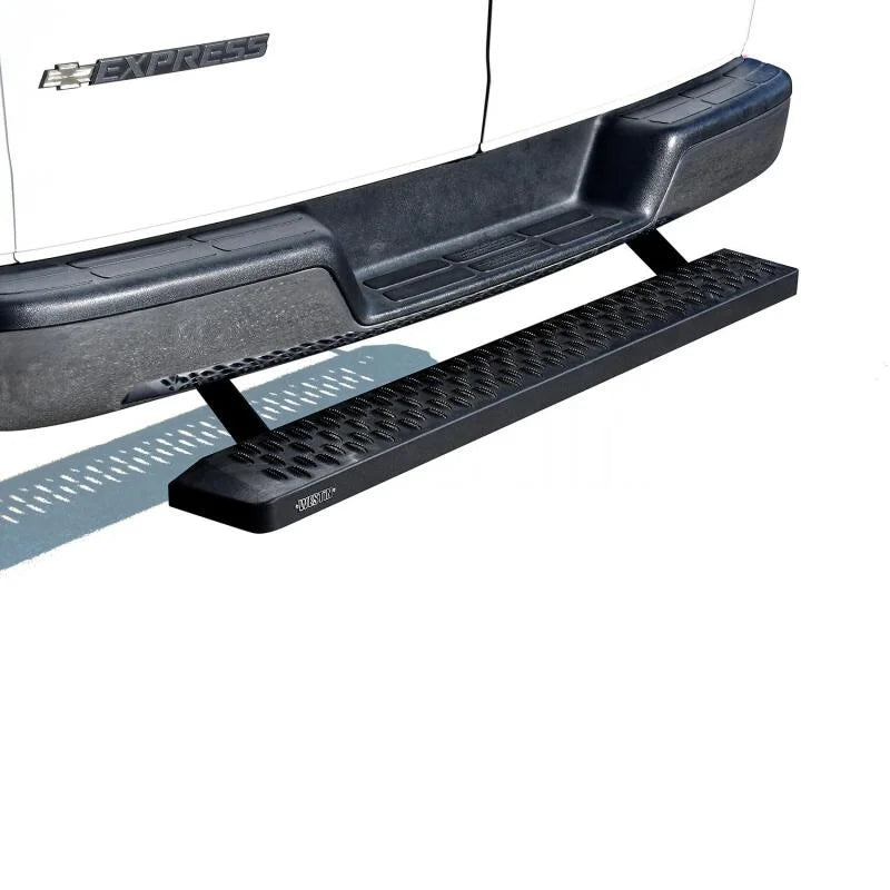 Westin Ford Transit Van 150/250/350 (Single 54in. Pass Door) Grate Steps Running Boards - Tex. Blk - Additional View 6