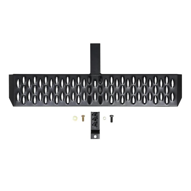 Westin Grate Steps Hitch Step - Textured Black - Back View
