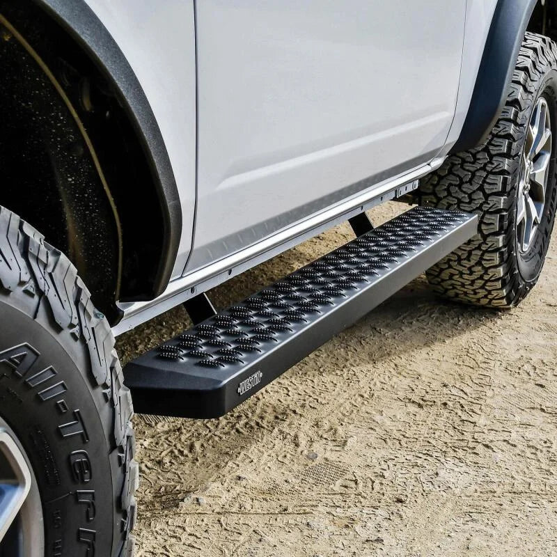 Westin Grate Steps Running Boards 54 in - Textured Black - Installation View