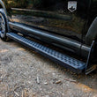 Load image into Gallery viewer, Westin Grate Steps Running Boards 68 in - Textured Black - Side View