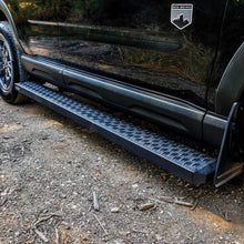 Load image into Gallery viewer, Westin Grate Steps Running Boards 68 in - Textured Black - Side View