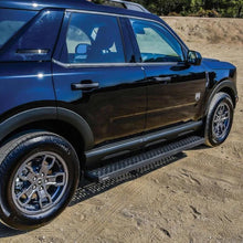 Load image into Gallery viewer, Westin Grate Steps Running Boards 68 in - Textured Black - Back View