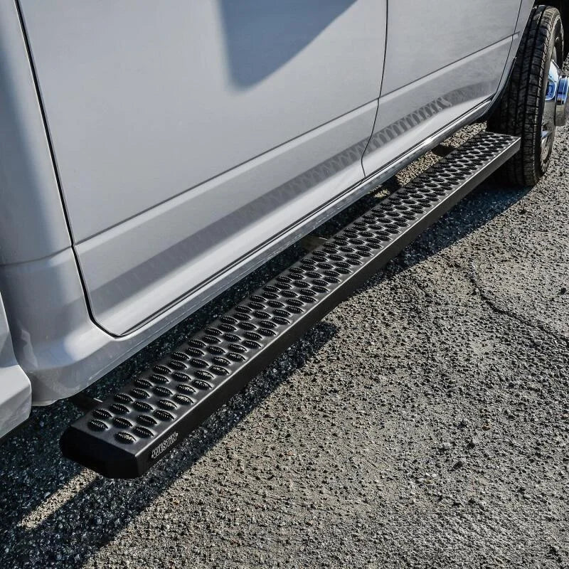 Westin Grate Steps Running Boards 83 in - Textured Black - Back View