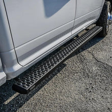 Load image into Gallery viewer, Westin Grate Steps Running Boards 83 in - Textured Black - Back View