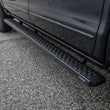 Load image into Gallery viewer, Westin Grate Steps Running Boards 86 in - Textured Black - Side View