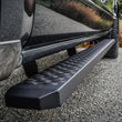 Load image into Gallery viewer, Westin Grate Steps Running Boards 86 in - Textured Black - Installation View