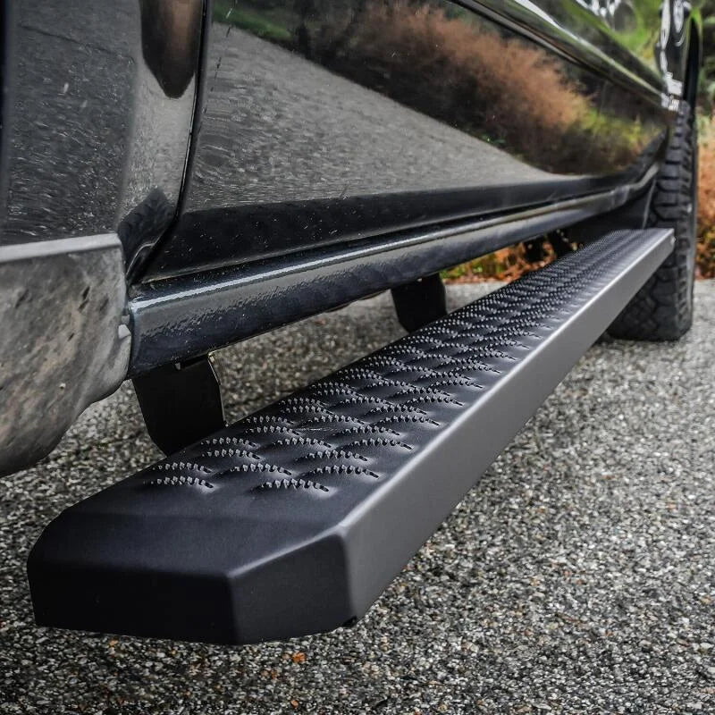Westin Grate Steps Running Boards 86 in - Textured Black - Installation View