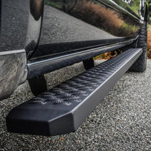 Load image into Gallery viewer, Westin Grate Steps Running Boards 86 in - Textured Black - Installation View