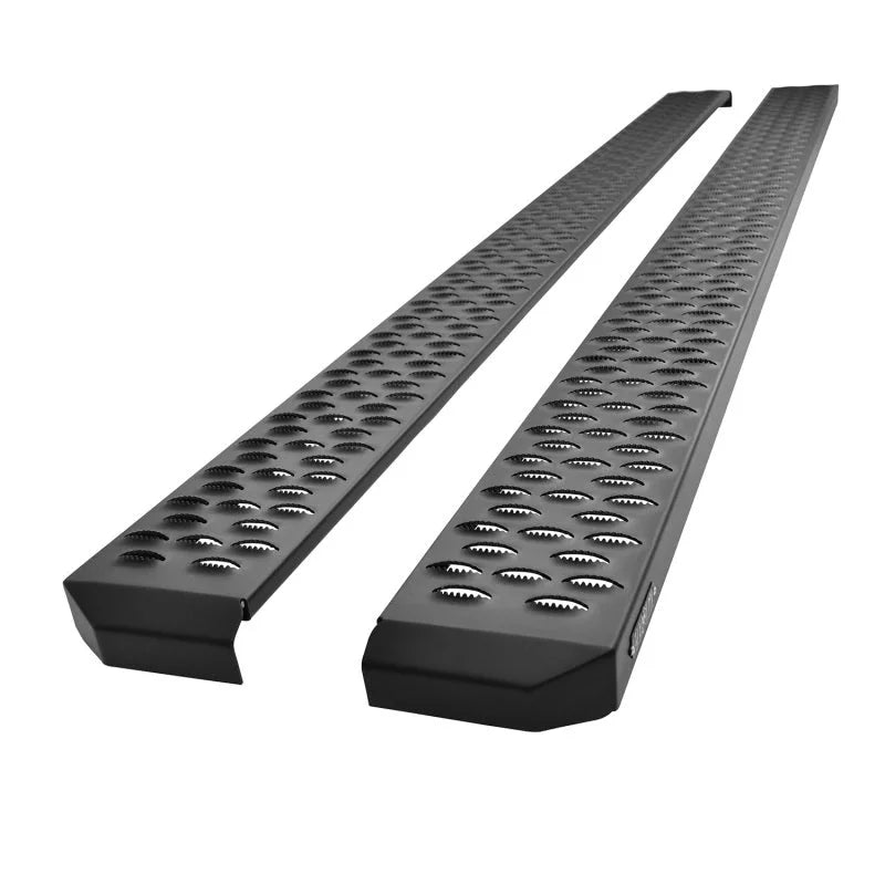Westin Grate Steps Running Boards 90 in - Textured Black - Main Product View