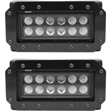 Load image into Gallery viewer, Westin HDX Flush Mount B-FORCE LED Light Kit (Set of 2) w/wiring harness - Black - Side View