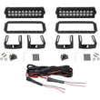 Load image into Gallery viewer, Westin HDX Flush Mount B-FORCE LED Light Kit (Set of 2) w/wiring harness - Black - Installation View