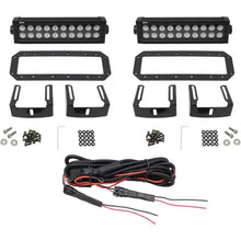 Load image into Gallery viewer, Westin HDX Flush Mount B-FORCE LED Light Kit (Set of 2) w/wiring harness - Black - Installation View