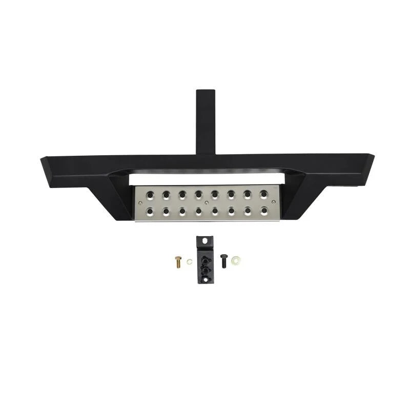 Westin HDX Stainless Drop Hitch Step 34in Step 2in Receiver - Textured Black - Installation View