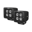 Load image into Gallery viewer, Westin HyperQ LED Auxiliary Lights 3in x 3in cube 20w Flood - Black - Side View