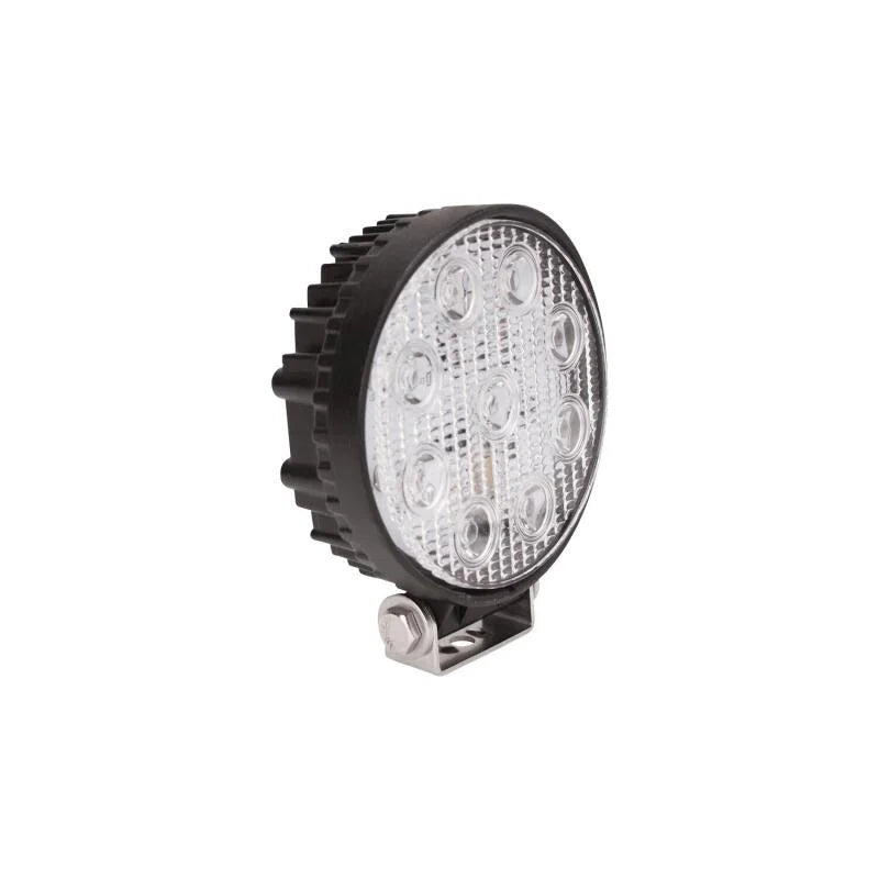 Westin LED Work Utility Light Round 5 inch Spot w/3W Epistar - Black - Side View