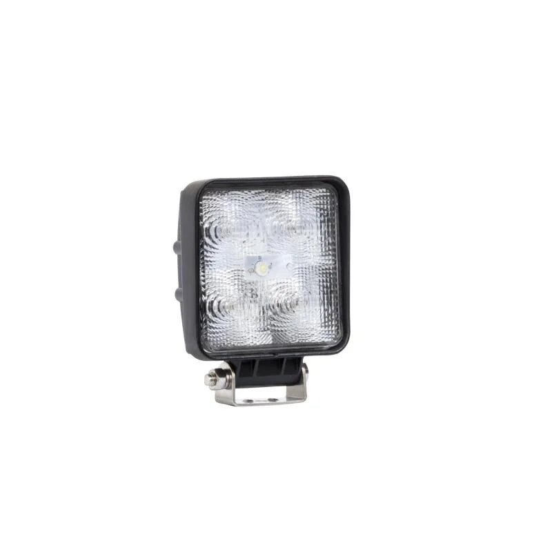 Westin LED Work Utility Light Square 4.5 inch x 5.4 inch Flood w/3W Epistar - Black - Side View