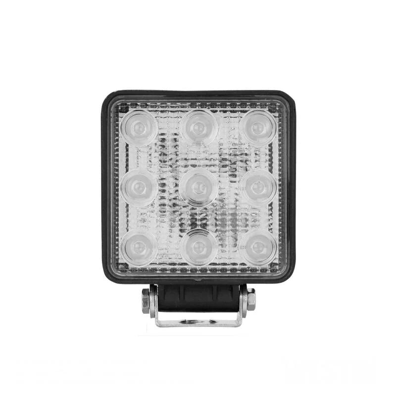 Westin LED Work Utility Light Square 4.6 inch x 5.3 inch Flood w/3W Epistar - Black - Side View