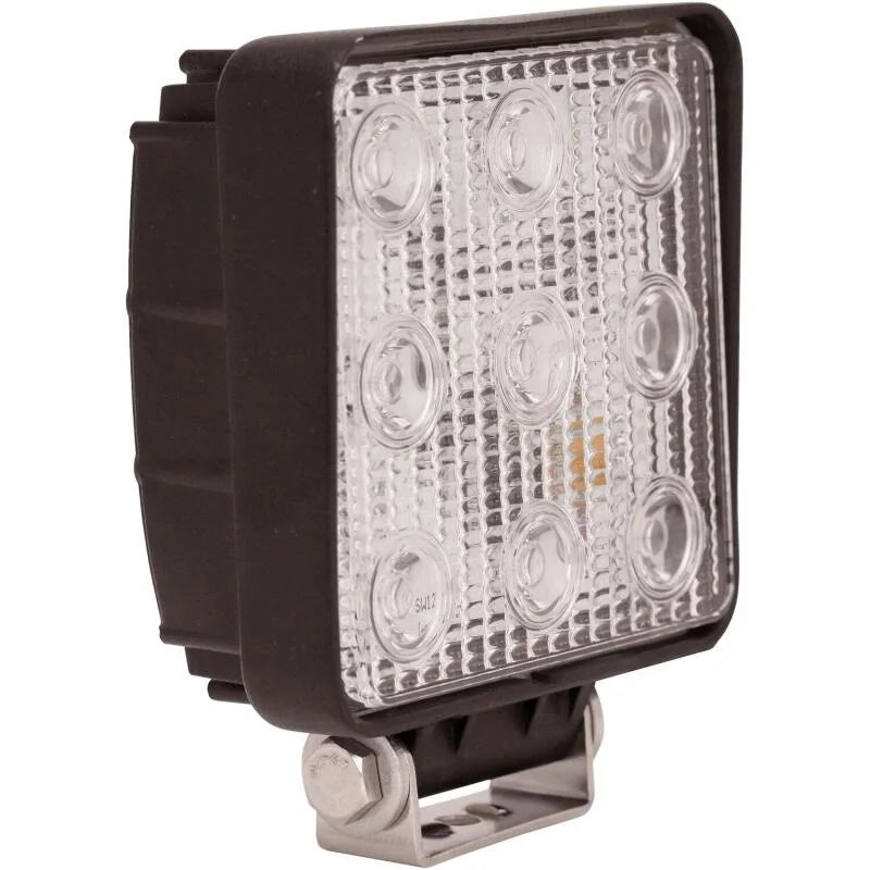 Westin LED Work Utility Light Square 4.6 inch x 5.3 inch Spot w/3W Epistar - Black - Main Product View