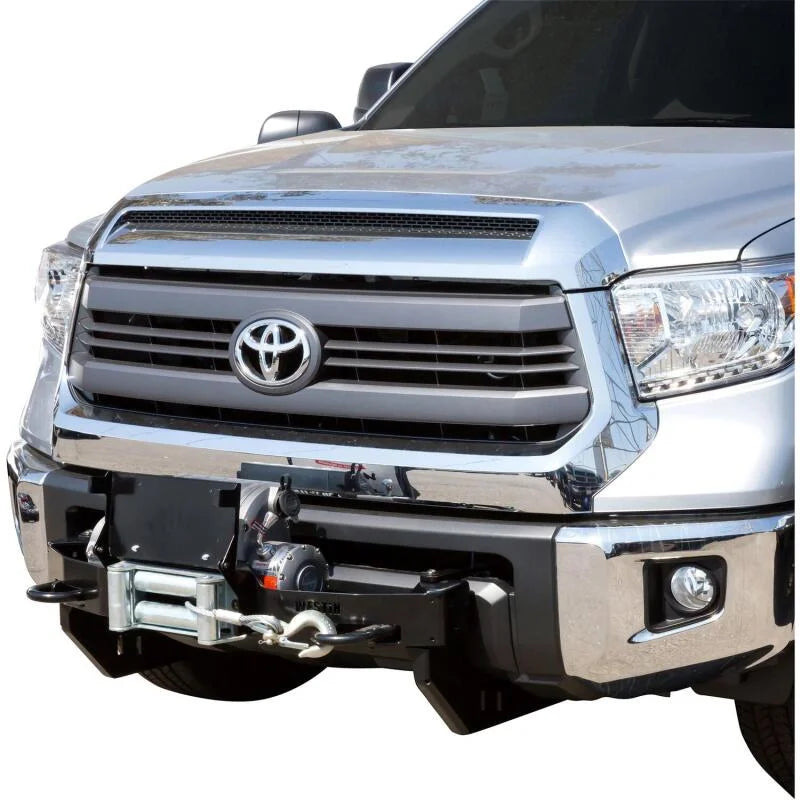 Westin MAX Winch Tray License Plate Bracket - Black - Back View