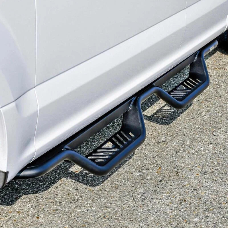 Westin Outlaw Drop Nerf Step Bars Tex Black fits 2015-2026 Ford F-150 / 2017-2026 Ford F-250 Super Duty, F-350 Super Duty - Back Vi...