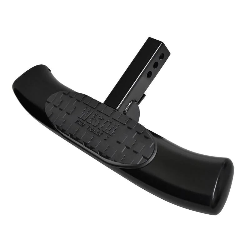 Westin PRO TRAXX 5 Hitch Step 27in Step 2in Receiver - Black - Side View
