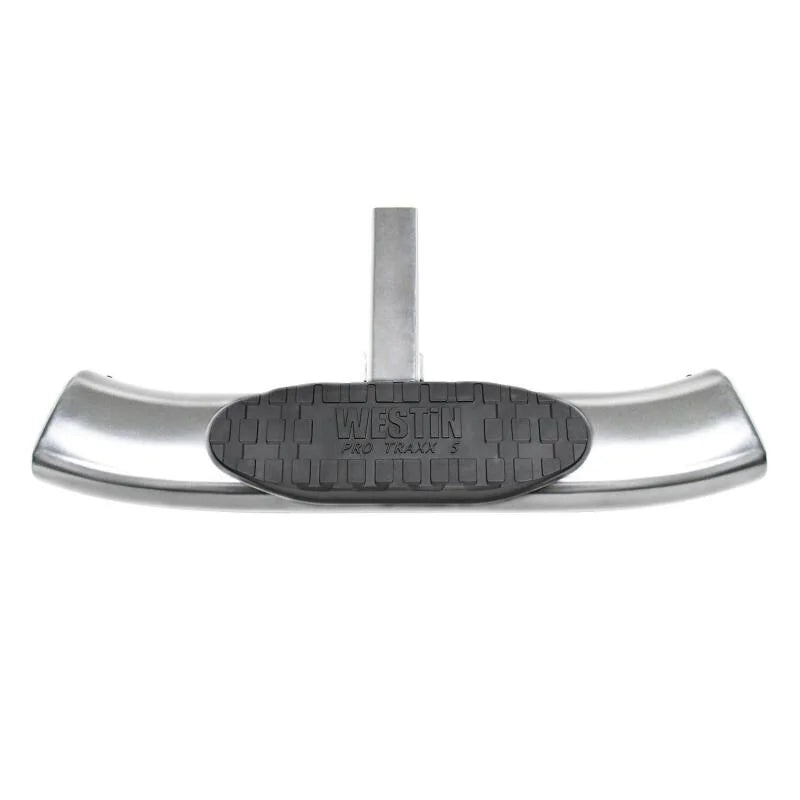 Westin PRO TRAXX 5 Hitch Step 27in Step 2in Receiver - Stainless Steel - Side View