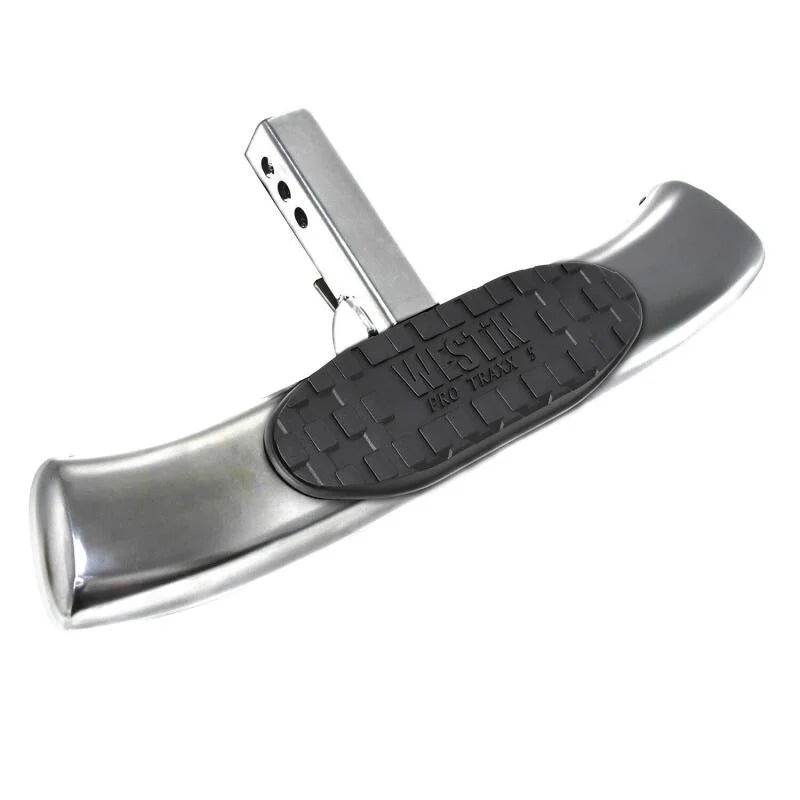 Westin PRO TRAXX 5 Hitch Step 27in Step 2in Receiver - Stainless Steel - Detail View