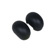 Load image into Gallery viewer, Westin Platinum 4 Oval 4 in Tube Step End Cap Kit - Black - Side View