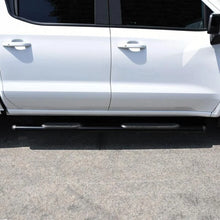 Load image into Gallery viewer, Westin Premier 4 Oval Nerf Step Bars - 85 in - Black - Side View
