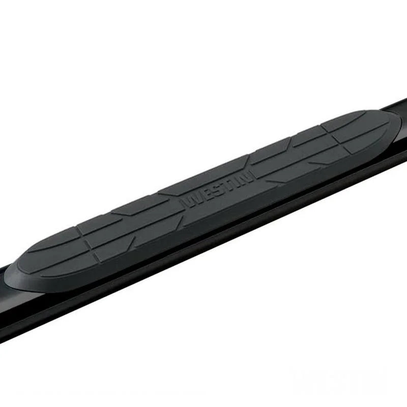 Westin Premier 4 Oval Nerf Step Bars 91 in - Black - Side View
