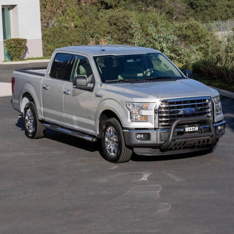 Westin Premier 4 Oval Nerf Step Bars 91 in - Stainless Steel - Installation View