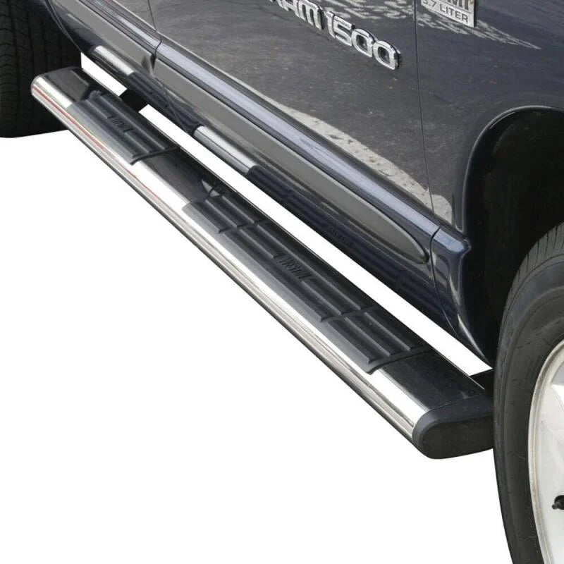 Westin Premier 6 in Oval Side Bar - Stainless Steel 85 in - Stainless Steel - Side View