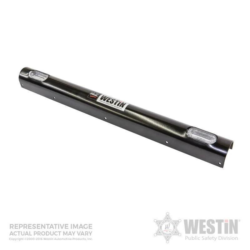 Westin Push Bumper Elite Light Channel 33.1 inch Whelen 2 Hole - Black - Main Product View