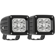 Load image into Gallery viewer, Westin Quadrant LED Auxiliary Light 3 inch x 2.5 inch Flood w/5W Cree (Set of 2) - Black - Main Product View