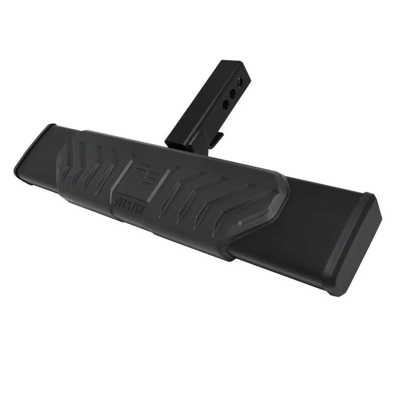 Westin R5 Hitch Step 27in Step 2in Receiver - Black - Side View