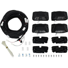 Load image into Gallery viewer, Westin R5 LED Light Kit - 4 End Caps Integrated LED Lights w/ Wiring Harness - Black - Main Product View