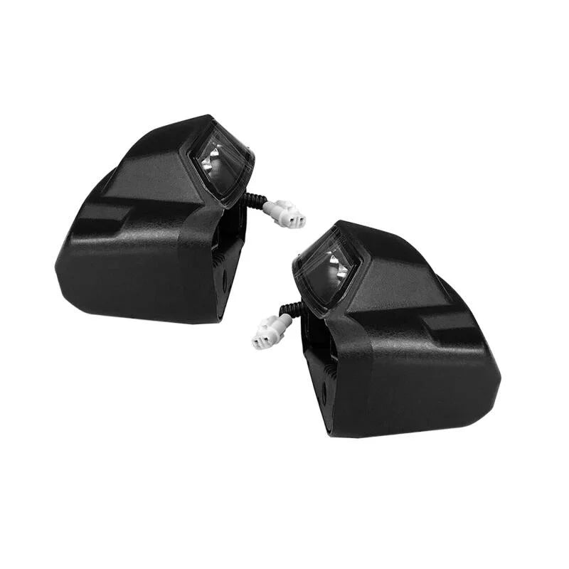 Westin R5 LED Light Kit - 4 End Caps Integrated LED Lights w/ Wiring Harness - Black - Side View