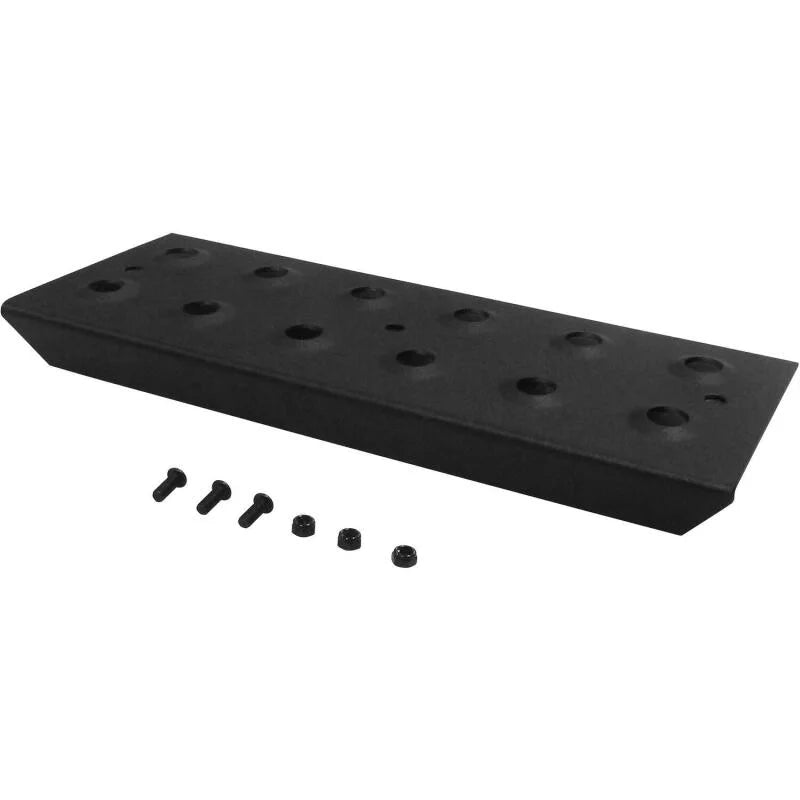 Westin Replacement service kit includes 11 inch die stamped step pad and fasteners - Black - Side View