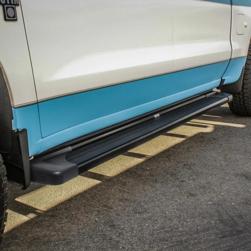 Westin SG6 Black Aluminum Running Boards 85.50 in - Side View